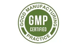 Good Manufacturing Practice certified badge
