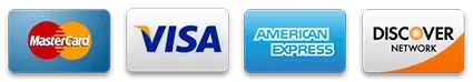 Accepted payment cards at secure checkout